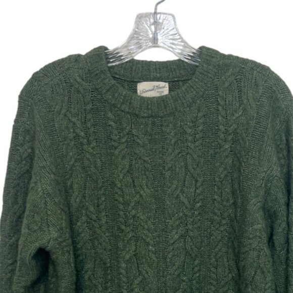 Universal Thread Cable Knit Sweater Womens XS Green Warm Winter Fall - Picture 4 of 7